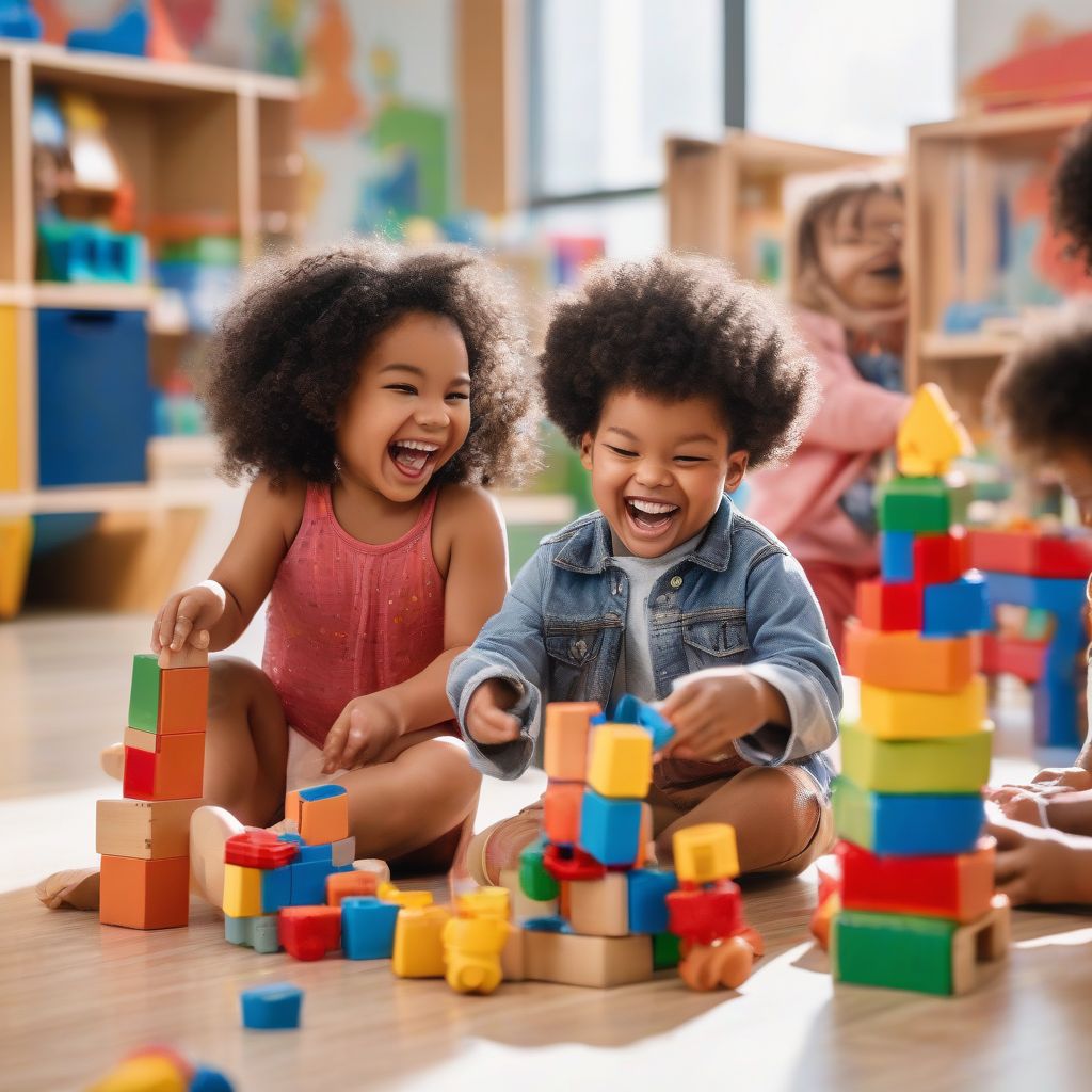 Preschool Children Playing and Learning